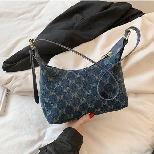 New Small Nylon Crossbody Underarm Bag for Women 2021 Simple Totes Shoulder Bag Lady Luxury Brand Handbags and Purses