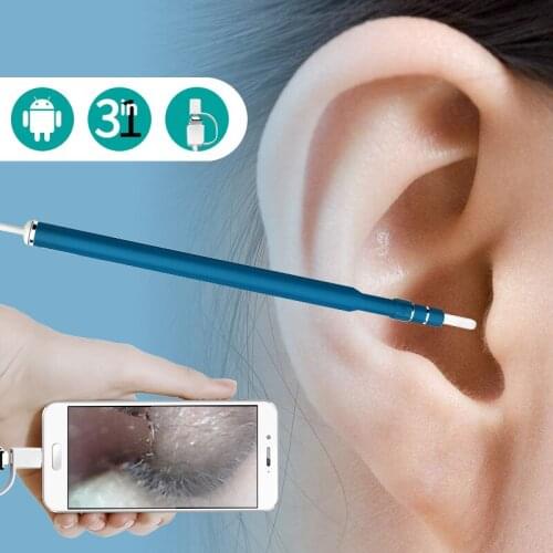 The Newest HD Visual Ear Cleaning Tool Mini Camera Otoscope Ear Health Care USB Ear Cleaning Endoscope for Android