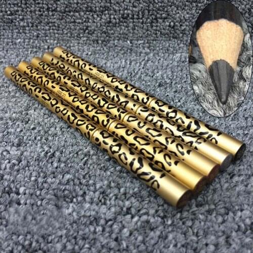 New Two Sides Eyebrow Pencil With Brush Leopard Design Metal Casing SCI88