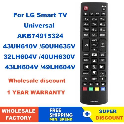 NEW Universal Remote Control AKB74915324 For LG Smart LED TV for 43UH610V 50UH635V 32LH604V 40UH630V 43LH604V 49LH604V