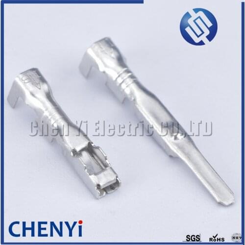 50 pcs car crimp wire terminal Non-insulated automotive electrical male female connector pins for Ford Focus FW-C-2F-B FW-C-2M-B