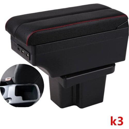 For KIA Cerato/Forte/k3 armrest box USB Charging heighten central Store content box accessories parts