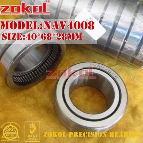 ZOKOL NAV4008 Full complement needle roller bearing with inner ring 40*68*28mm