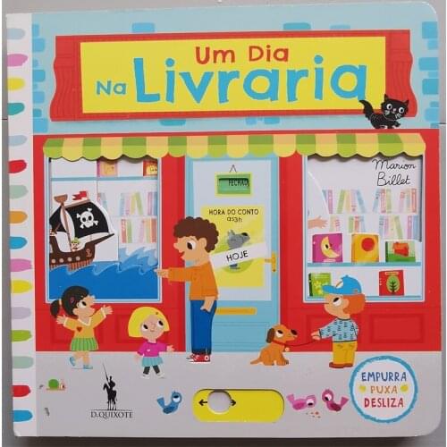 Parent Child Kids Toddler Trottie Baby Portuguese Book Early Education Cute Picture Story Game Cardboard Libros Book Age 1 up