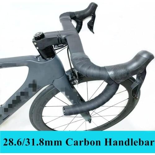 B05 Carbon Road Handlebar Carbon Intergrated Handlebar For 28.6mm/31.8mm Fork Steer with Top cap