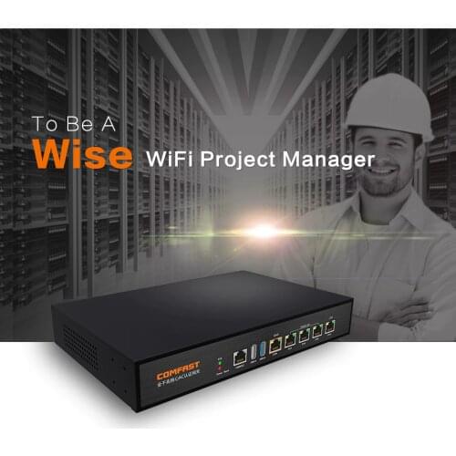COMFAST Full Gigabit AC Authentication Gateway Routing Multi Gigabit WAN LAN MT7621 880Mhz Core Wi fi AC Wifi Project Routing
