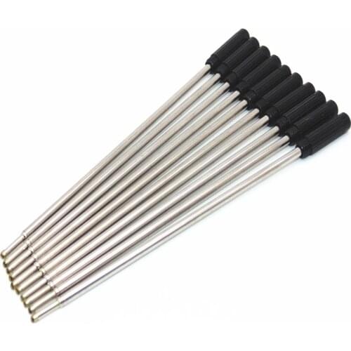 High quality 10pcs Black Refill Medium nib Ballpoint Pen New