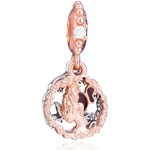 GPY Princess Tiana Charms 925 Original Fit Pandora Bracelet Sterling Silver Charm Beads for Jewelry Making Jewellery