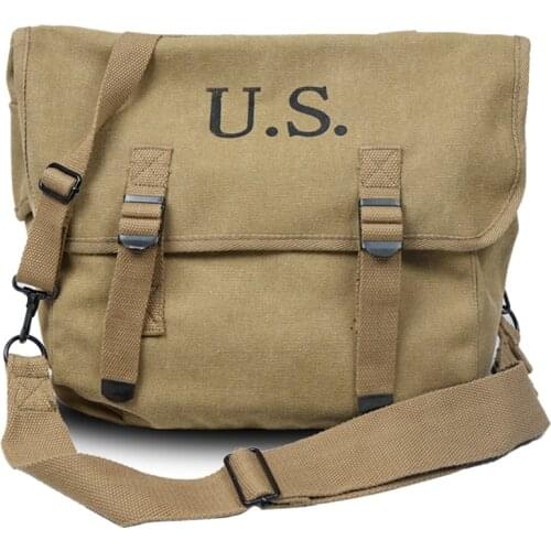WWII WW2 US Army M1936 M36 Musette Field Backpack Haversack Tool Kit Bag Khaki