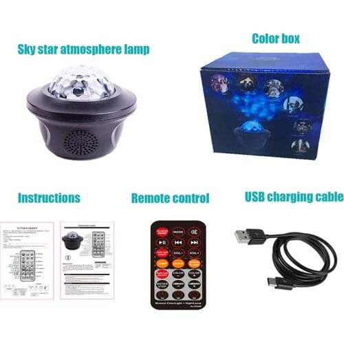 LED Night Light Wifi Galaxy Starry Projector Music Star Sky Party Baby Lamp Gift