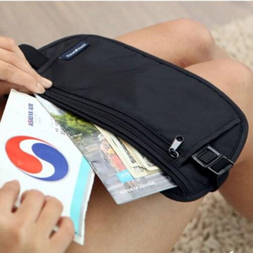 Cloth Travel Pouch Hidden Wallet Passport Money Waist Belt Bag Slim Secret Security Useful Travel Bag