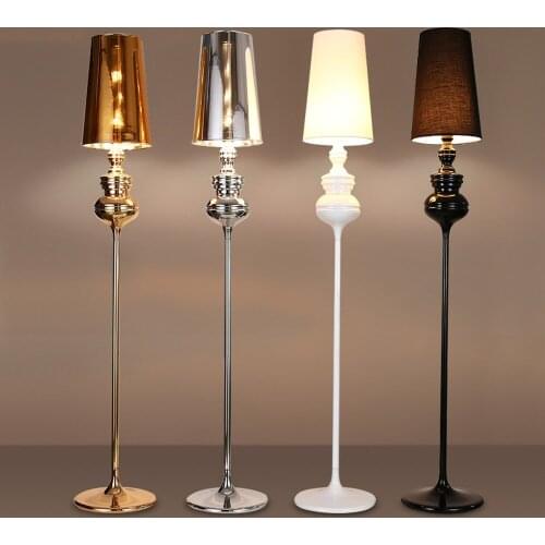 Floor lamp living room bedroom study hotel room lighting modern minimalist eye LED lamp wrought iron vertical table lamp WF11091