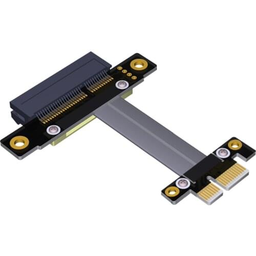 High Quality PCI-e PCI Express 4X to 1X Extension cable Supports high speed PCI-E 1X, 4X,8X and16X card