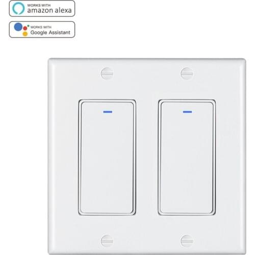 Wifi remote control switch all the way double open smart switch phone voice timing button smart wifi switch