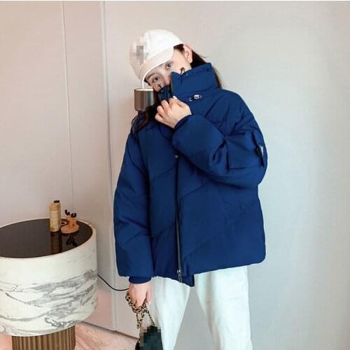 Winter Jacket Women Clothes Cotton Padded Parkas Casual Solid Loose Jackets Outerwear