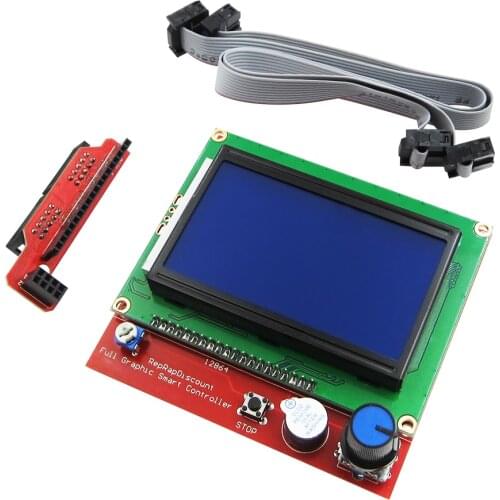 1sets 3D printer smart controller RAMPS 1.4 LCD 12864 LCD control panel blue screen