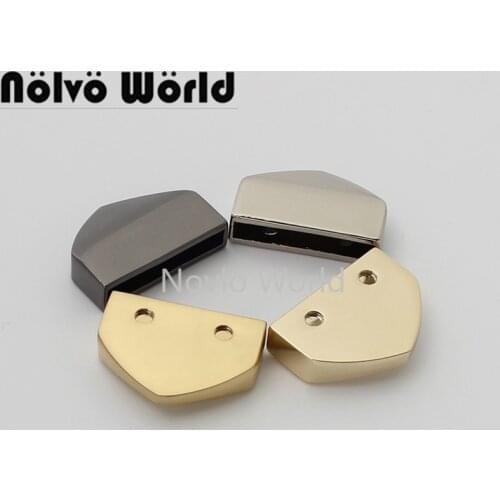 10-50pcs 4 colors 20*15mm 3/4" triangle shape alloy suitcase strap clips for purse woman bag belt decoration accessories