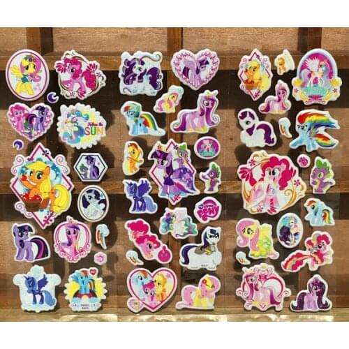 12 pcs 3D My Little Poni Children Cartoon Cute PVC Affixed Stickers Love Sticker For Praise Children Toy
