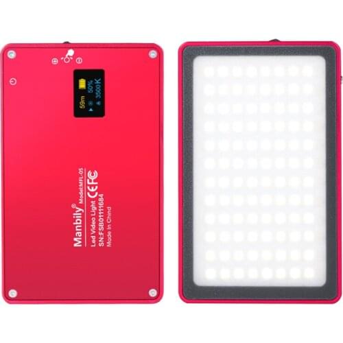 3 Colors Manbily 8W Fill Light Selfie Camera Led Lamp with Magnetic USB Color Temperature Changing for Live Show Taking Pictures