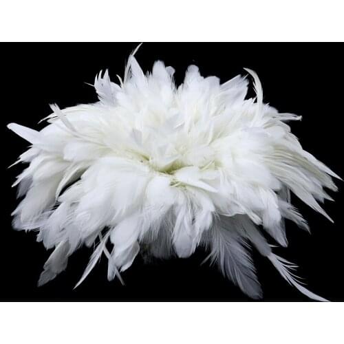 800-1000Pcs/Bundle White Rooster Feathers 15-20CM High Quality Chicken Feather For Crafts Duster Accessories Wedding Decoration