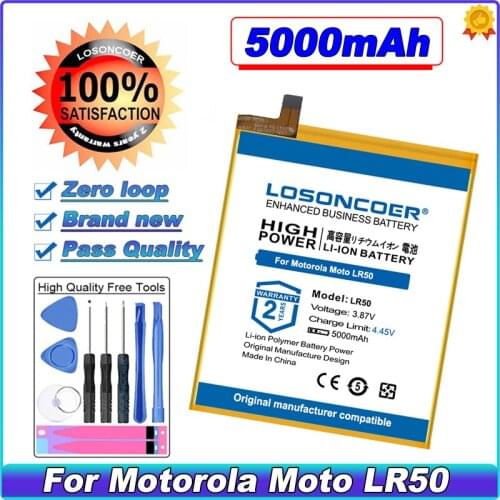 LOSONCOER LR50 5000mAh Battery For Motorola Moto LR50 Mobile Phone Battery