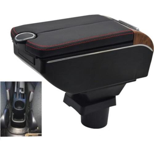 Car Toyota prius c armrest storage box auto interior Leather car-styling central container Store content box accessories parts