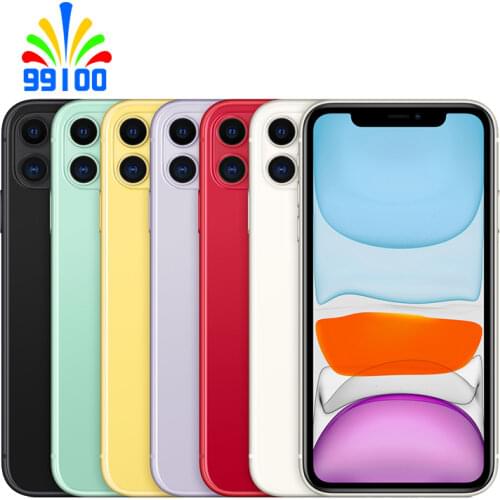 Used Unlocked Cell Phone Apple iPhone 11 Single/Dual Sim 64/128/256GB 4G LTE Mobile Phone 6.1" Dual Camera