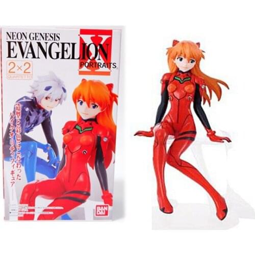 Bandai Neon Genesis Evangelion Asuka Langley Soryu Garage Kit Pvc Assembly Model Western Animiation Action Figure Kids Toys