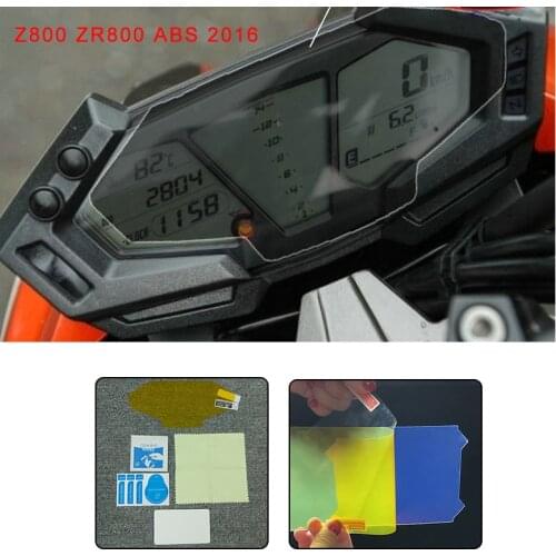 Free Shipping Blue Light Cluster Scratch Protection Film Screen Protector For Kawasaki Z800 ZR800 ABS 2016