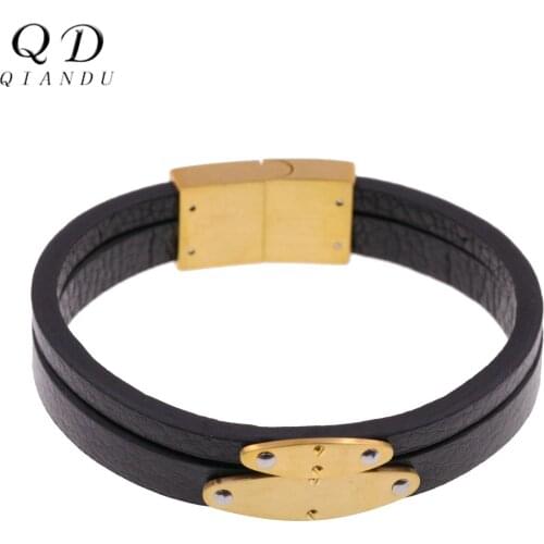 BOSSJIN Leather Bracelets