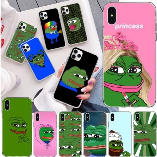 The Frogs Pepes Phone Case For iphone 12 11 Pro Max Mini XS Max 8 7 6 6S Plus X 5S SE 2020 XR Silicone Soft Cover