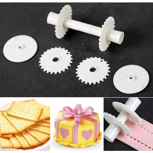 Flower Border Fondant Ribbon Roller Cutters Cake Sugar Cutter Lace Cake Decorating Mold Embosser DIY Dough Cutting Tools New