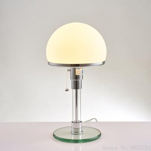 Danish Designer Table Lamp Bauhaus Lamp Nordic Lustre Glass Led Desk Lights Bedroom Bedside Table Lamp Home Deco Standing Lamp