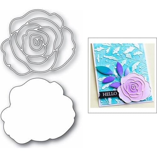 Rose Flower Valentines Day 2020 Hot New Metal Cutting Dies Foil Stencils For Scrapbooking Paper and Card Making Craft No Stamps