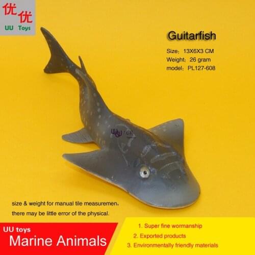 Hot toys Blue Guitarfish Simulation model Marine Animals Sea Animal kids gift educational props