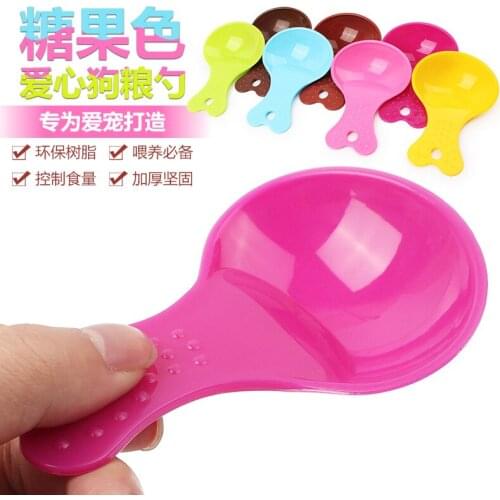 Candy Color Pet Food Spoon Small Dog Shovel Cat Litter Scoop Shovel Pet Feeding Shovel Cat Food Scoop Spade Dishes