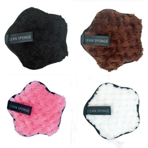 Mini Microfiber Cloth Pads Facial Makeup Remover Puff Cotton Double Layer Face Cleansing Towel Reusable Nail Art Cleaning Wipe