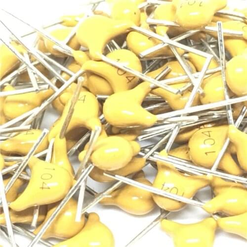 50pcs 0.1uF 0.1 uF 104 50V Mono Monolithic Capacitors