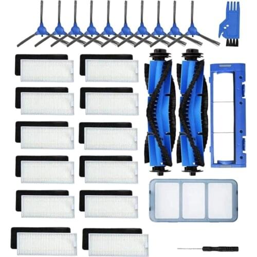 HOT！-28-Pack Replacement Parts Accessories Kit for Eufy RoboVac 11S 12 30C 15T 15C 35C Robotic Vacuum Cleaner 12 Filters