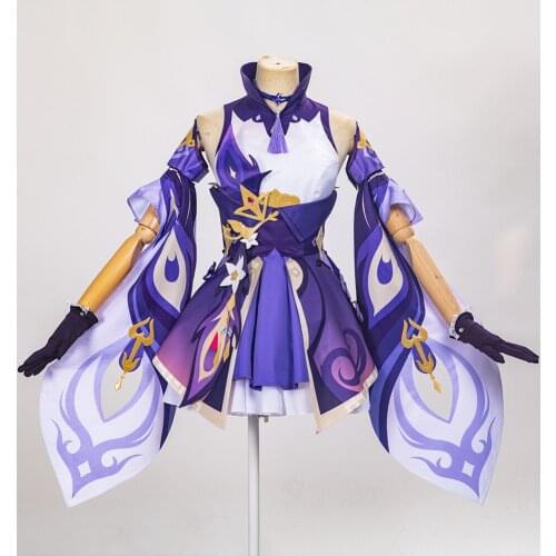 New Game Play Hot~ Genshin Impact Keqing Women Cosplay Costume Halloween Christmas mp006230