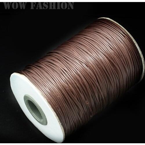 New Style 1MM Wax Cord 160m/lot Dark Brown Jewelry Cord DIY Jewelry FXT007-12
