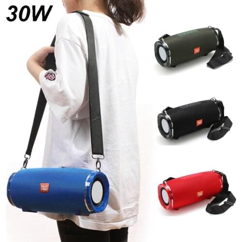 4400mAh Portable Wireless Bluetooth Speaker 30W Bass Column Waterproof Outdoor Speaker AUX TF USB Subwoofer Stereo Loudspeaker