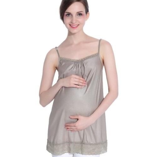 Radiation protection suit maternity clothes, all-silver fiber sling lace inner wear radiation protection clothes for pregnant