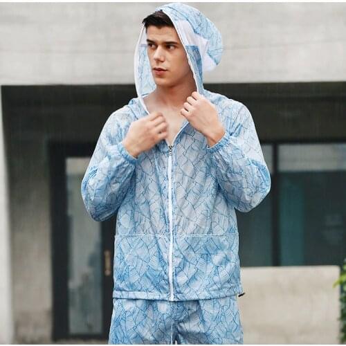 Super Thin Breath Rash Guard Men Rashguard Long Sleeve Surf Shirt UV Protection Beach Jacket Coat Hoodied Breath Sails Clothes