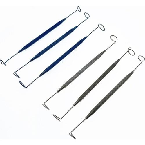 Titanium double ended pigtail ophthalmic probe eye surgical instruments