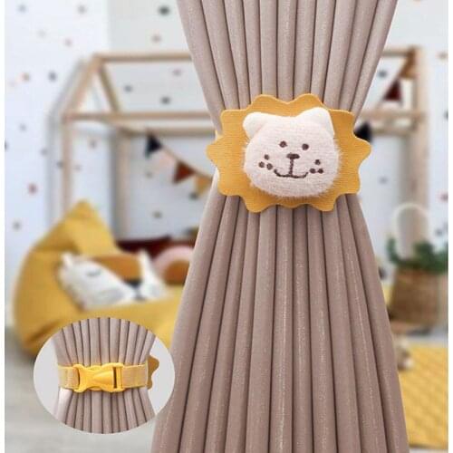 Cartoon Curtain Tieback High Quality Elastic Holder Hook Buckle Clip Pretty and Fashion Polyester Decorative Home Accessorie