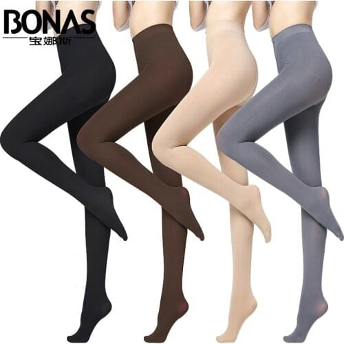 Women 280D Super Elastic Thick Velvet Spring Autumn Tights High Waist Womens Slimming Pantyhose Plus size