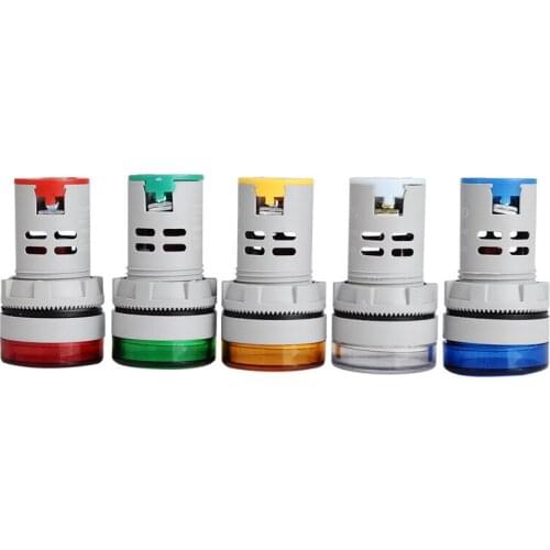 1pcs signal indicator 22mm round 12V 24V universal voltmeter DC 6-100V