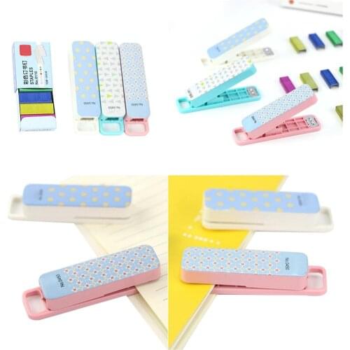 1PCS Mini Stationery Stapler Cute Student Staplers For Office School Supplies Stationery Student Gifts