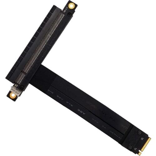 32G/bps PCI-e 3.0 16x To M2 M.2 NVMe Key-M 2230 2242 2260 2280 Riser Card Gen3.0 Cable PCIe x16 Extender with Sata Power Cable